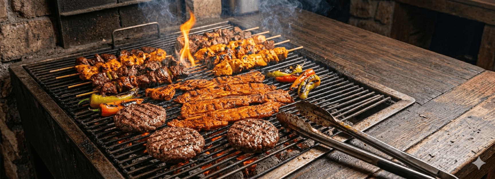 Flame-grilled BBQ at Moto Moto Grill